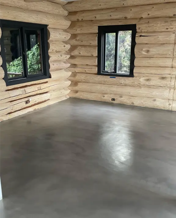 Finished microcement floor 